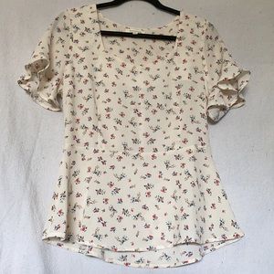 Flower print blouse from Monteau Los Angeles